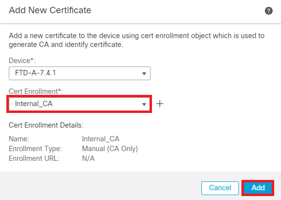 Add Internal CA