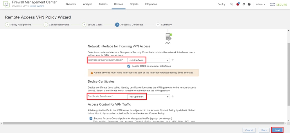 Details of Access and Certificate