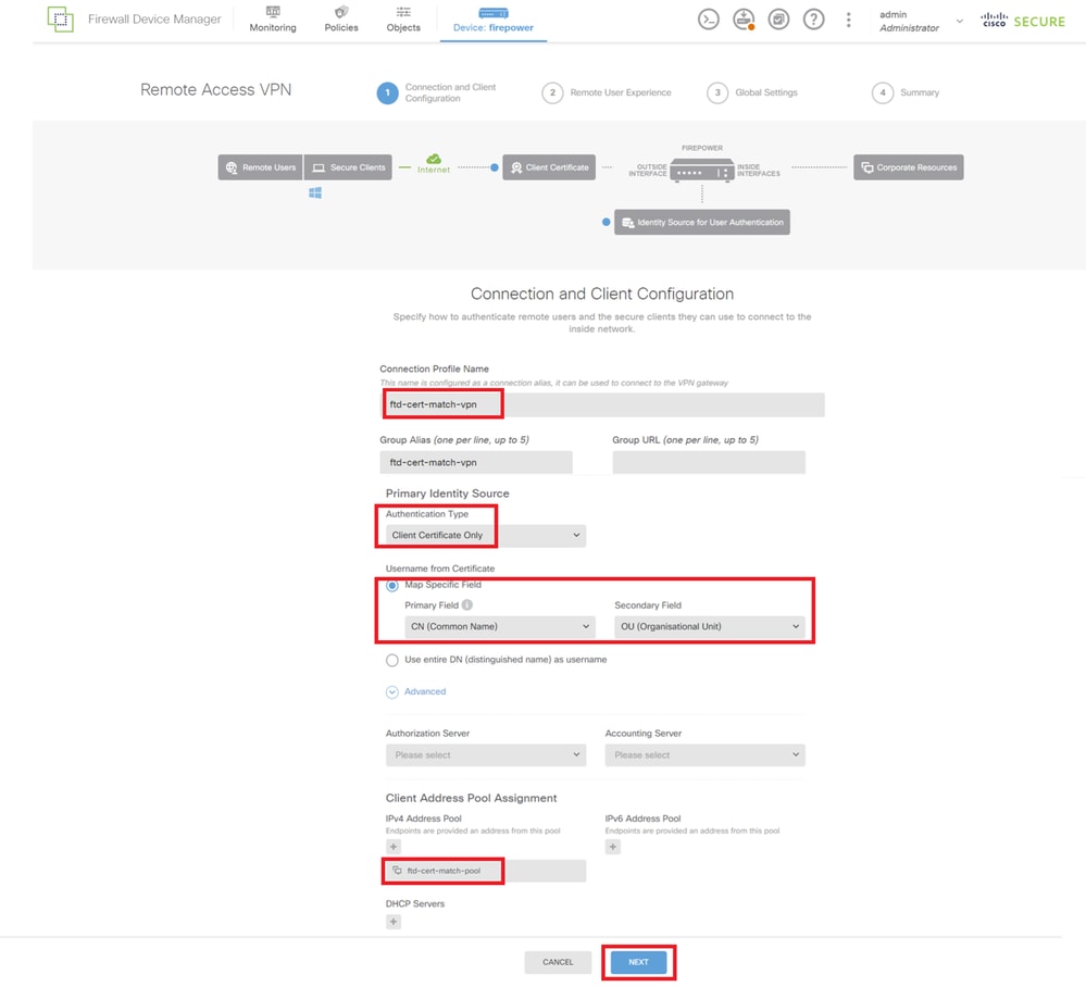 Details of VPN Connection Profile