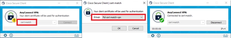 VPN connection succeeded for Engineer VPN Client