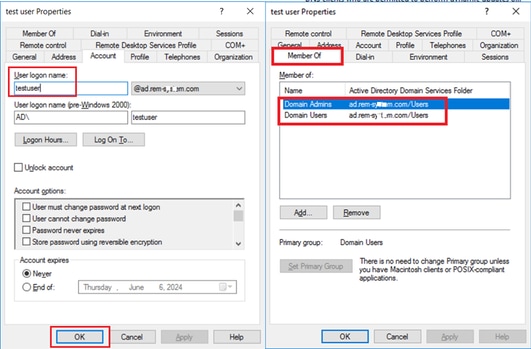 Domain Admins en domeingebruikers