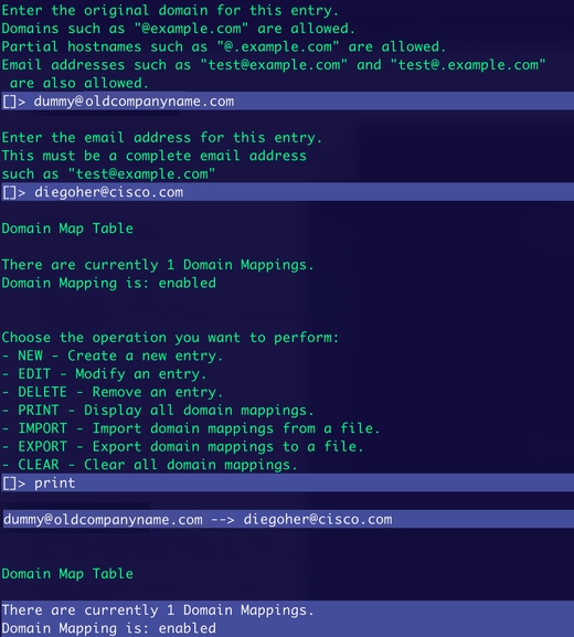 Configuring Domain Map