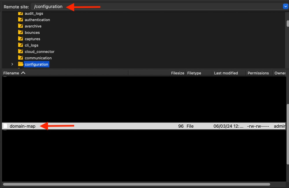 Domain Map Configuration File