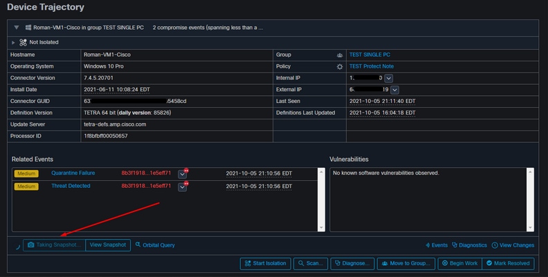 Secure Endpoint Dashboard