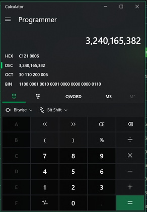 Calculator Programmer Mode Decimal