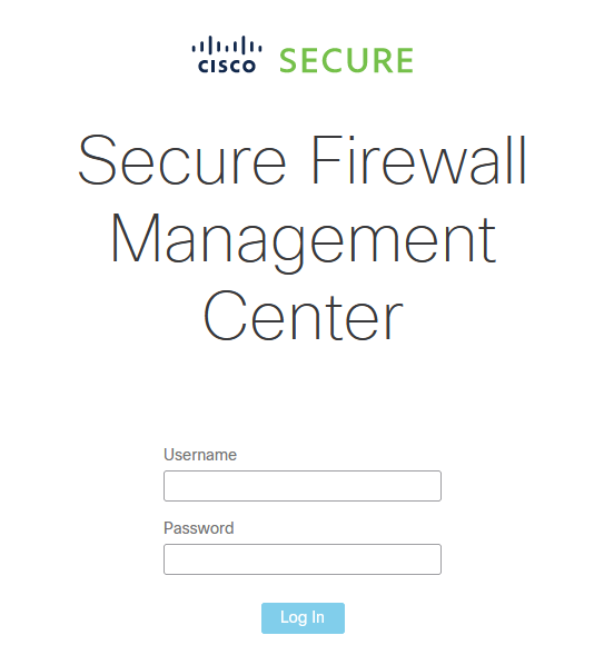 Secure Firewall Management Center UI 액세스