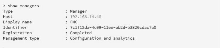 CLI Output Verify with Show Manager Command