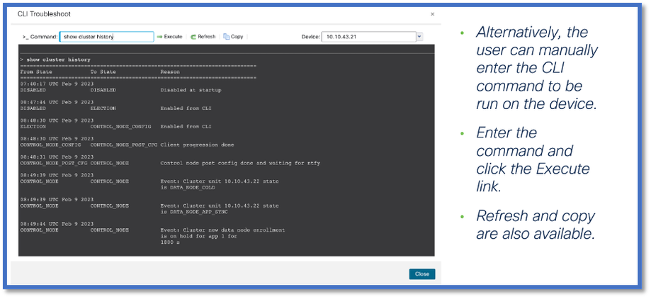 CLI commands