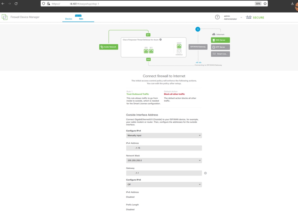 Configurazione di base in FDM