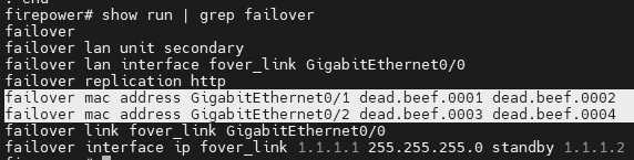 Mostrar resultados do failover de execução 2