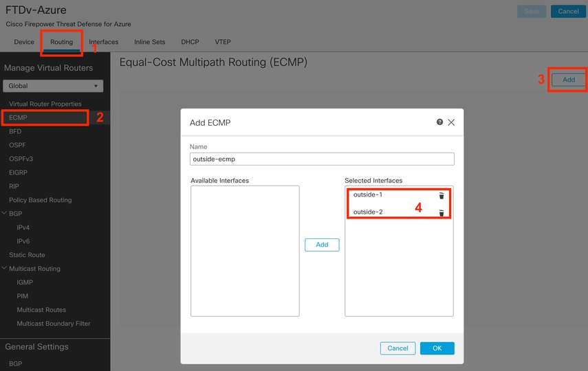 ECMP 영역 구성