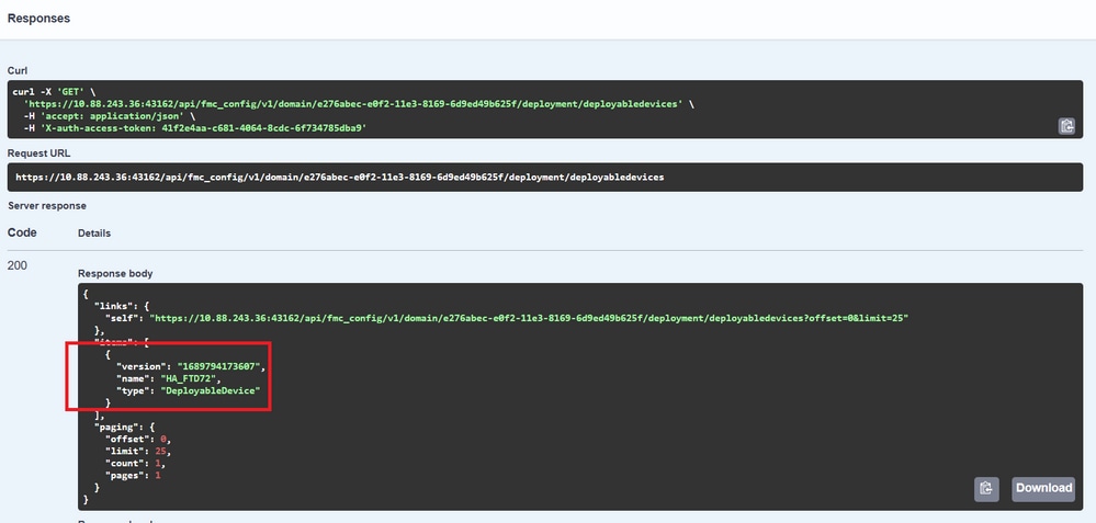 Device Configured in High Availability