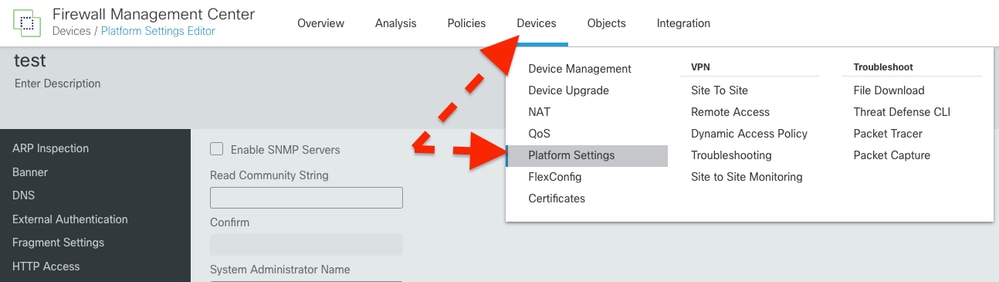 Platform Settings