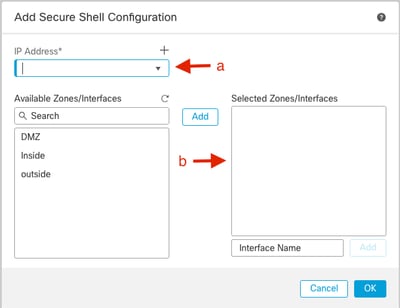 Configurer SSH dans les paramètres de la plate-forme