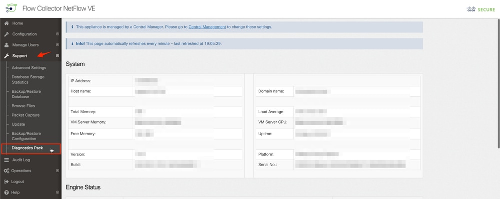 Cisco SNA Flow Collector - Admin UI