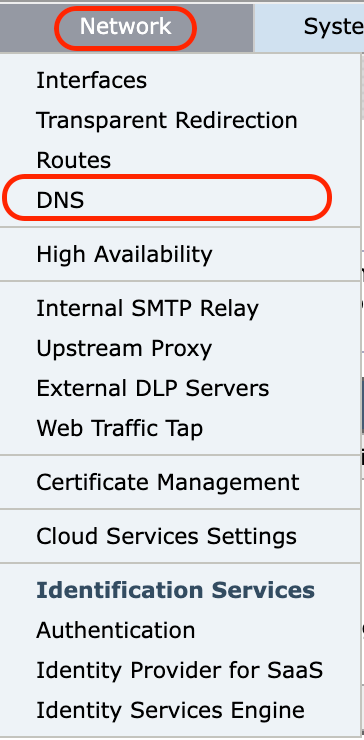 Image-GUI - DNS-instellingen configureren