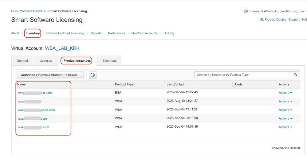 Imagen - Verificar el estado del dispositivo en Smart License Portal