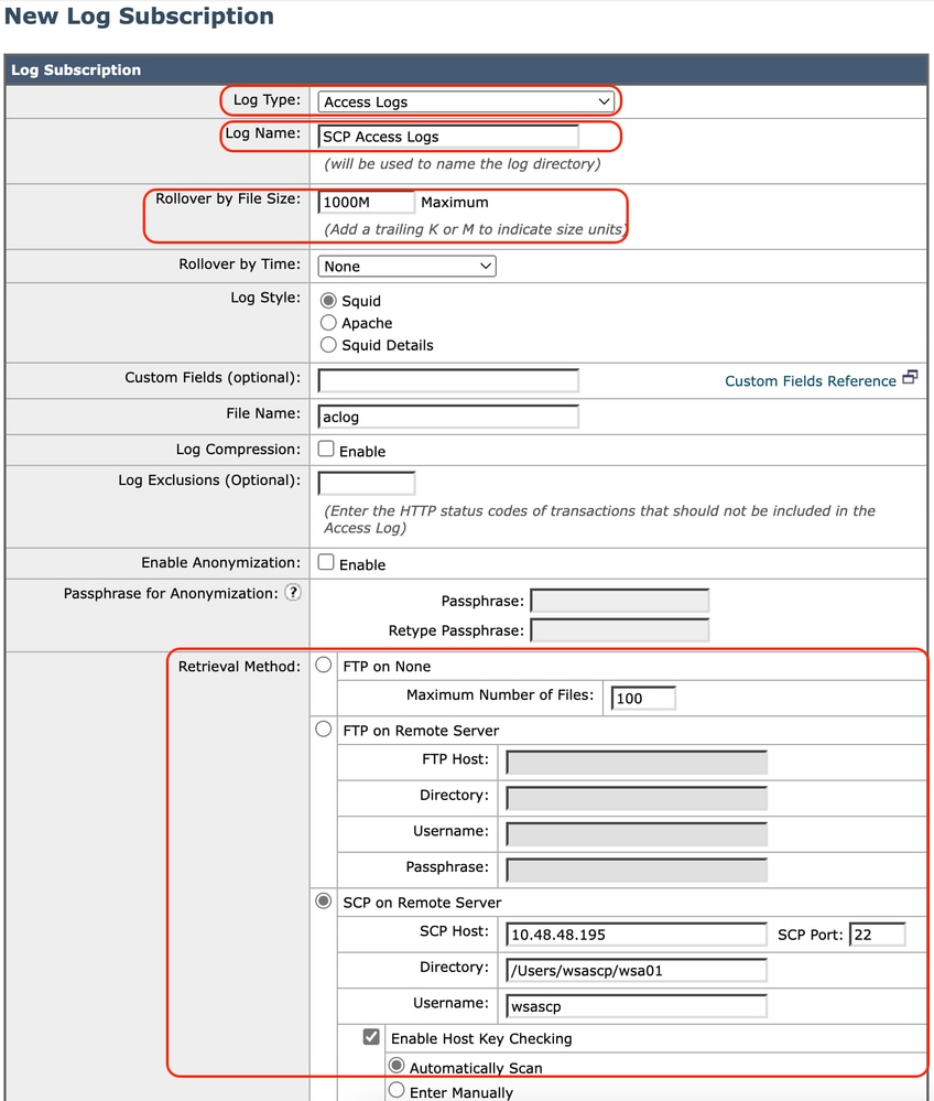 Immagine - Configura parametri registro