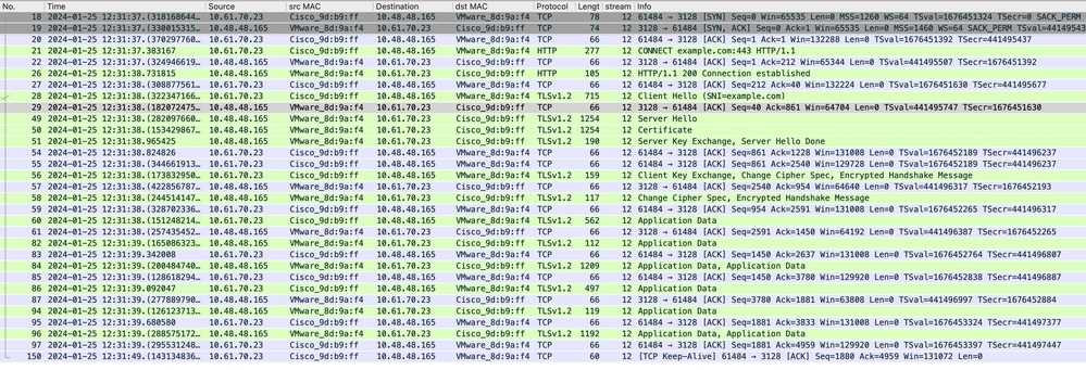 Immagine- Client HTTPS su SWA-Explicit- Nessuna cache