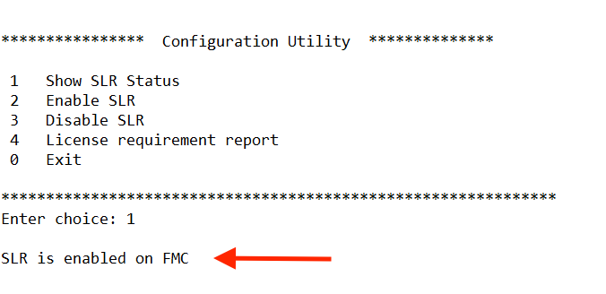 驗證FMC命令列中的SLR狀態