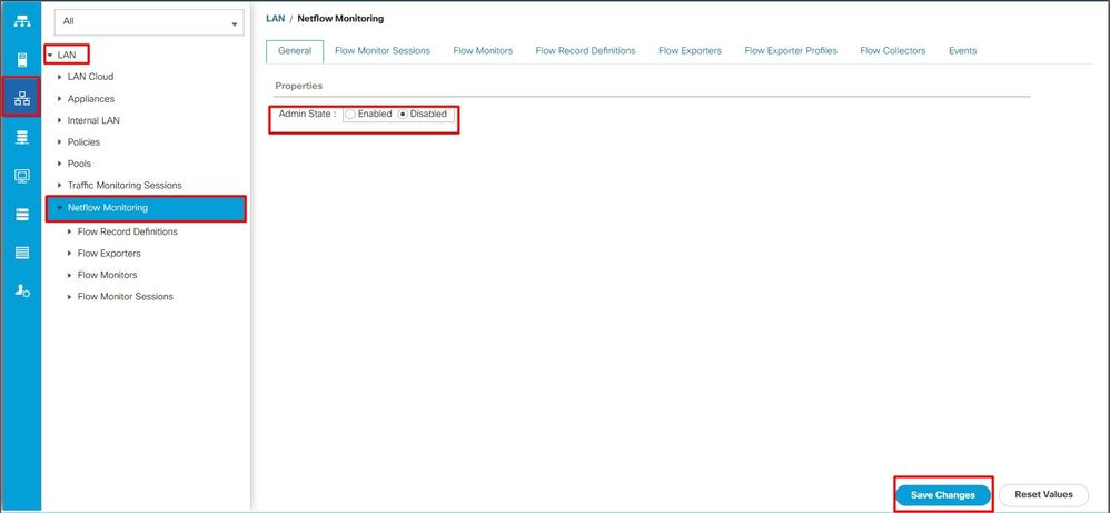 Netflow Configuration in UCSM