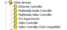 Hardware Devices with Missing Drivers