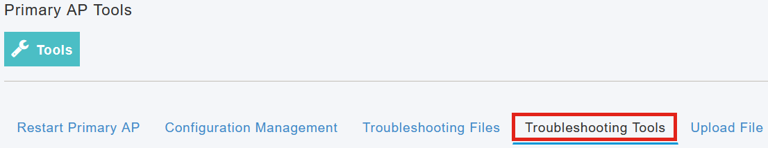 Click on Troubleshooting Tools tab. 