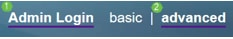 Select Admin Login and advanced.