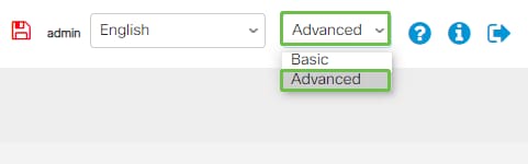 Once in the Web UI, change Display Mode from Basic to Advanced. This is located in the top-right corner of your screen. 