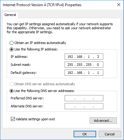 Statische IP toewijzen op een Windows-pc