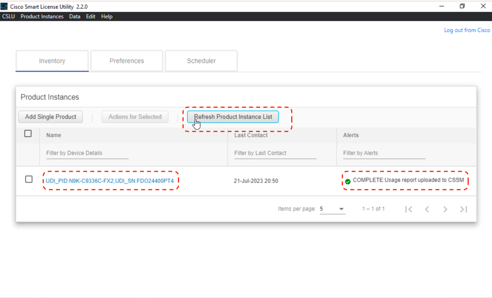 CSLU - Usage Report Uploaded to CSSM