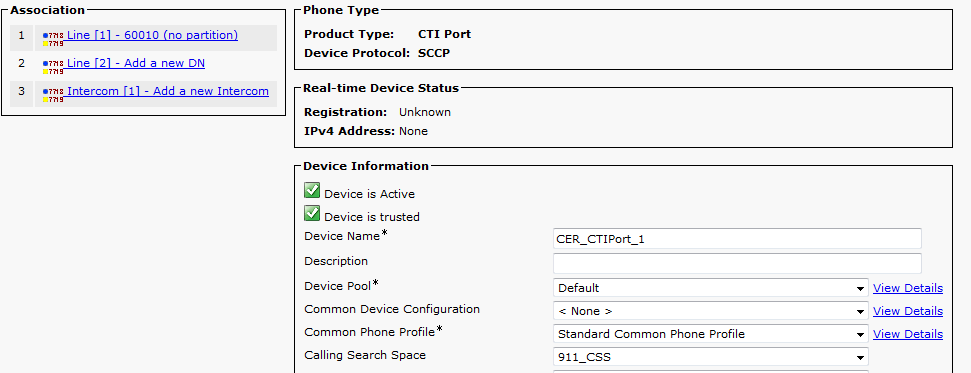 Create CTI Ports