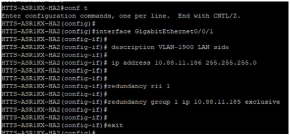 LAN side Virtual IP (VIP) configuratie op CUBE-2.