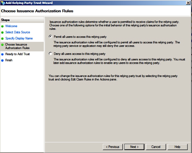 Choose Issuance Authorization Rules