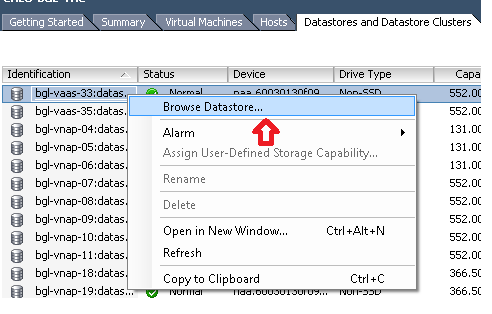 Klik op Bladeren op database