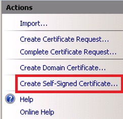 SSO with CUCM and AD FS - Troubleshoot Dotless Certificate - Click Create Self-Signed Certificate