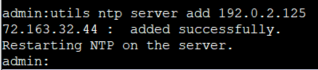 utils NTP Server Add