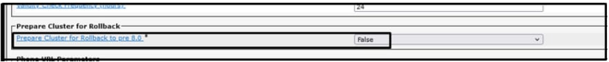 Prepare Cluster for Rollback to pre 8.0設定為False