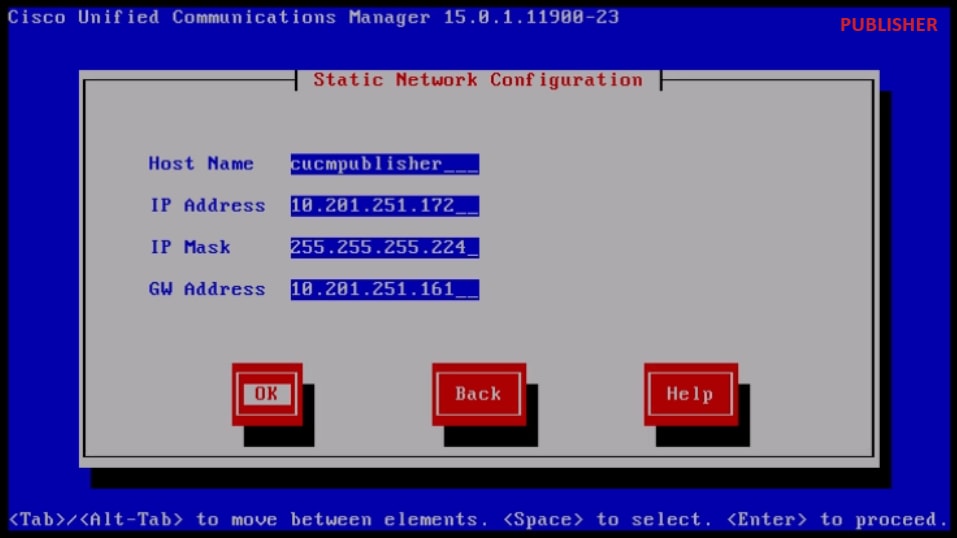 Static Network Configuration