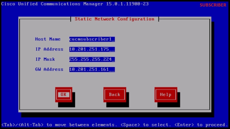 Static Network Configuration