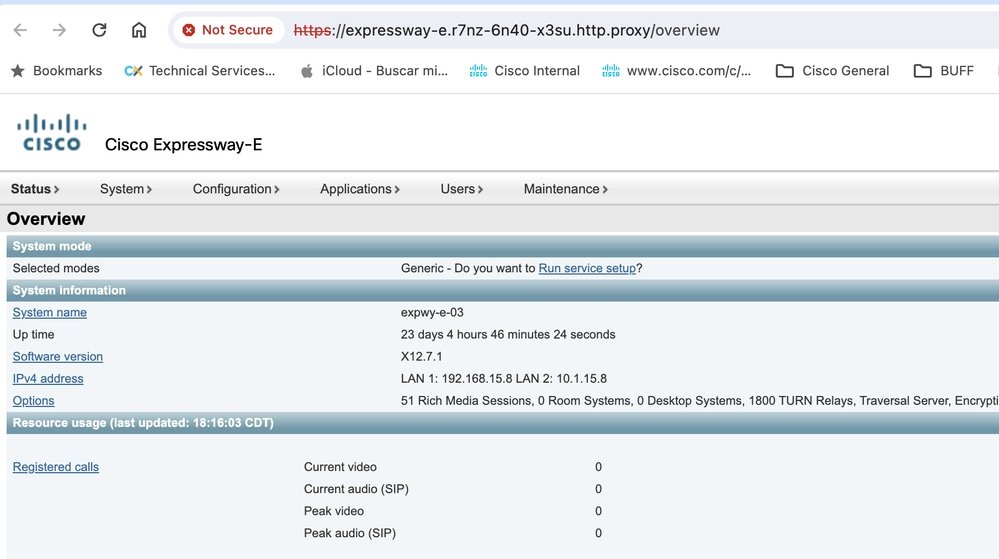 Radkit HTTP proxy - expressway-E