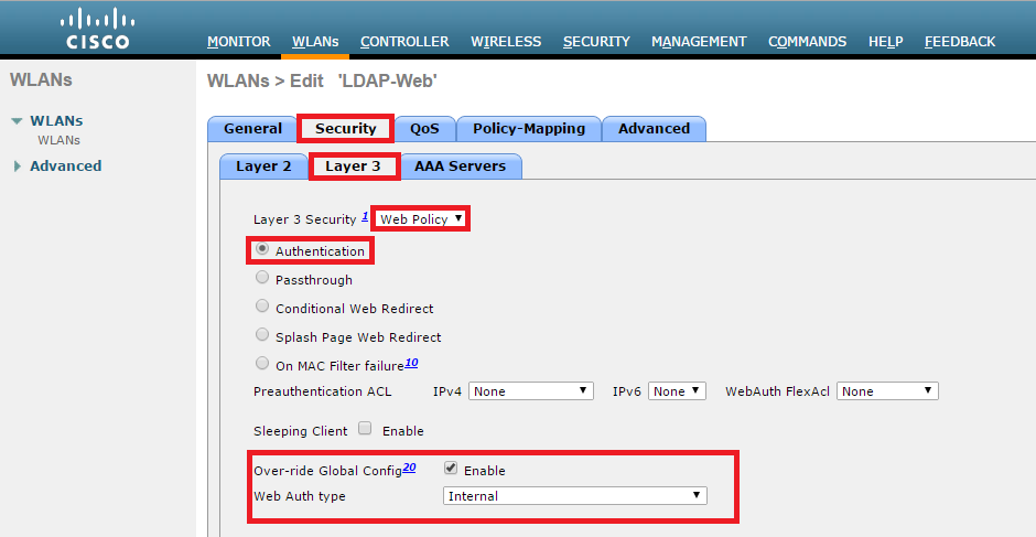 Configure WLC GUI