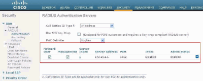 Server RADIUS