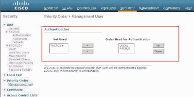 Selección de Usuario de Priority Order Management