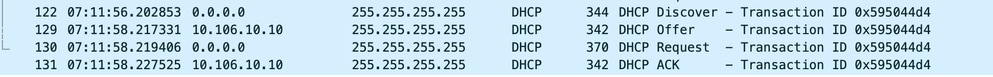 Client End Packet Capture