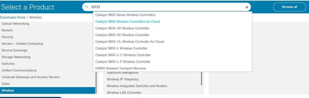 SDS-search para 9800