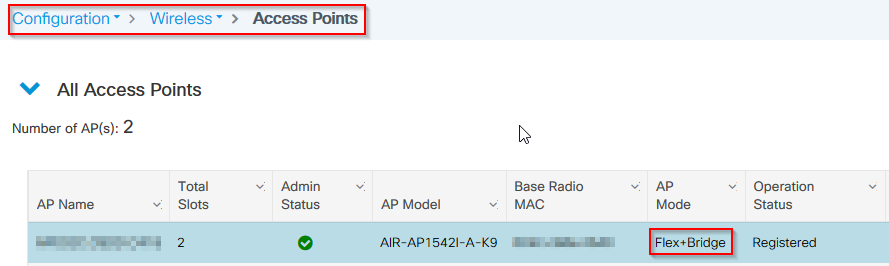 Verificación del Modo AP