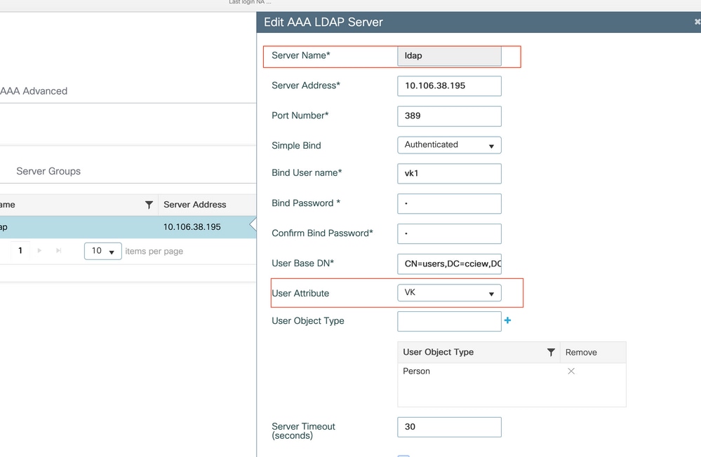 Edit LDAP server name