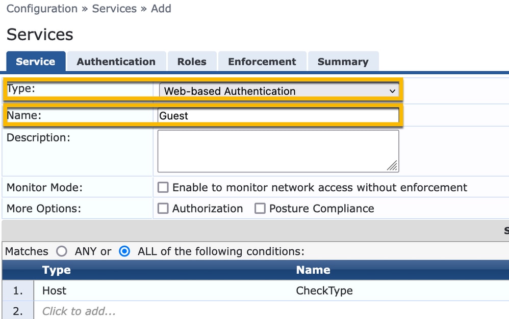 cppm_service_webauth_generalを設定します。