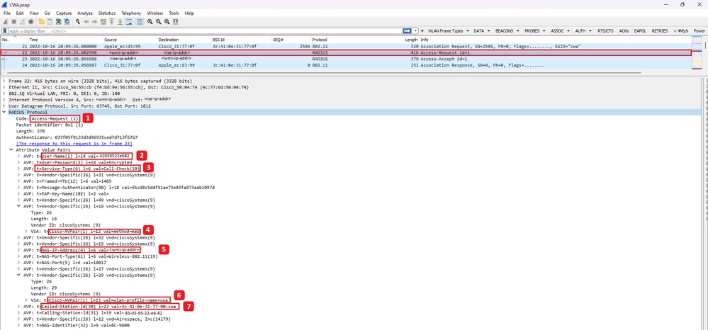 Analysis of Access-Request Packet